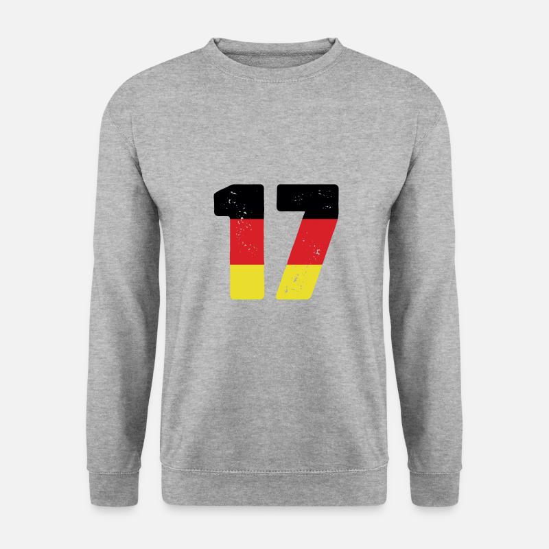 17 Number Jersey Germany - Unisex Sweatshirt - salt & pepper