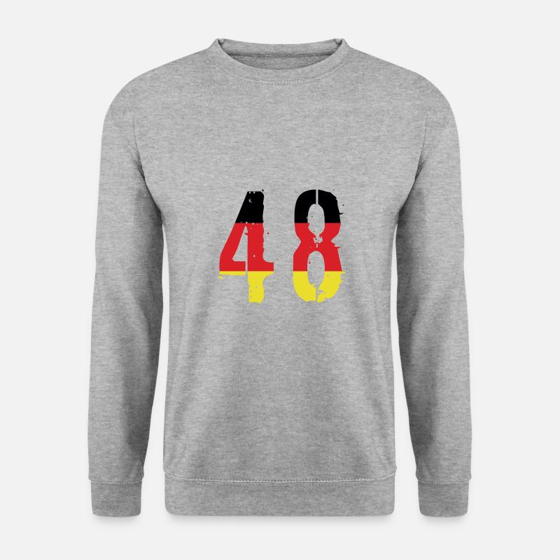 48 Number Germany Jersey - Unisex Sweatshirt - salt & pepper
