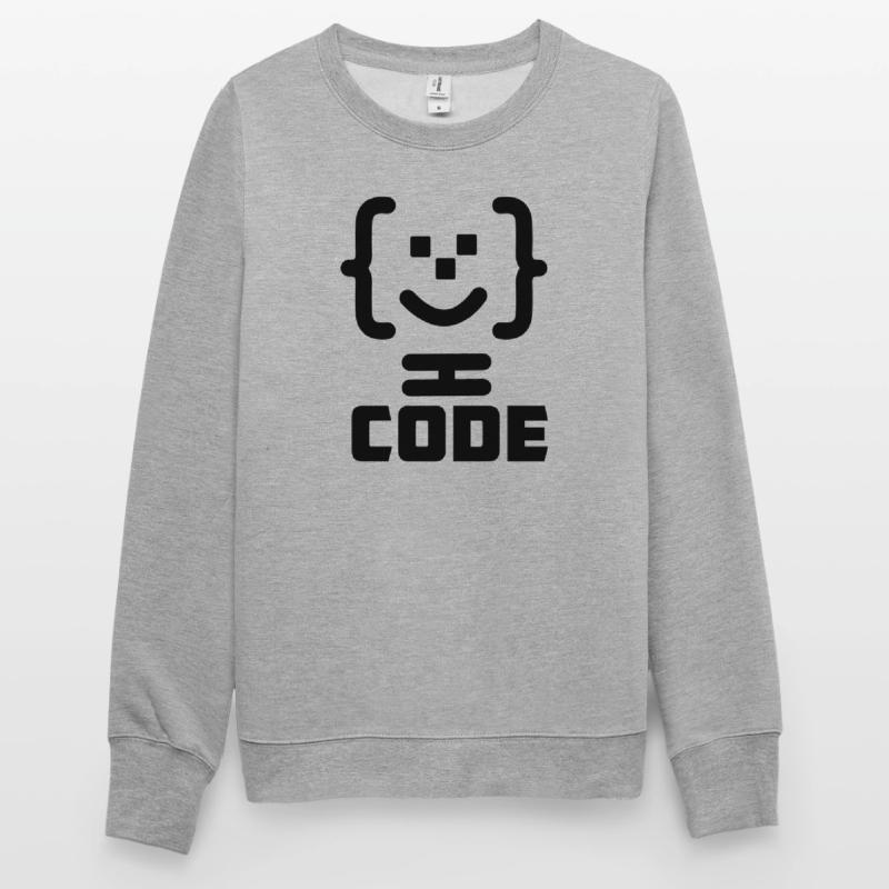 Hauptprogrammierer-Code-Logo mit Text CODE Unisex Pullover