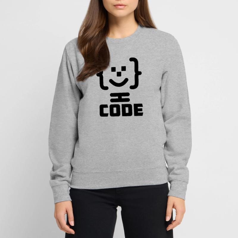 Hauptprogrammierer-Code-Logo mit Text CODE Unisex Pullover