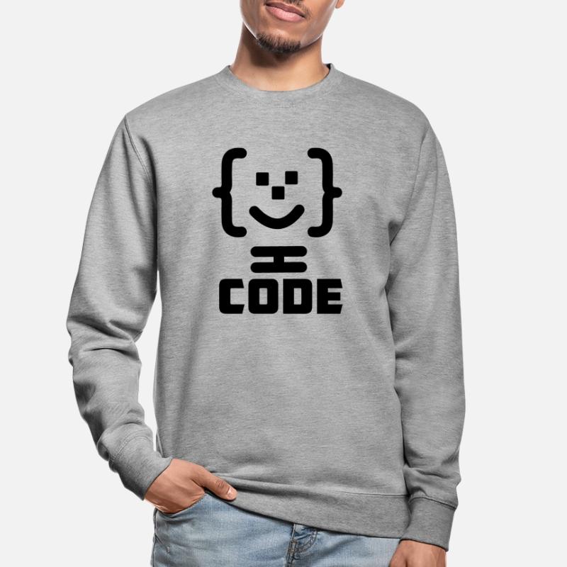 Hauptprogrammierer-Code-Logo mit Text CODE Unisex Pullover
