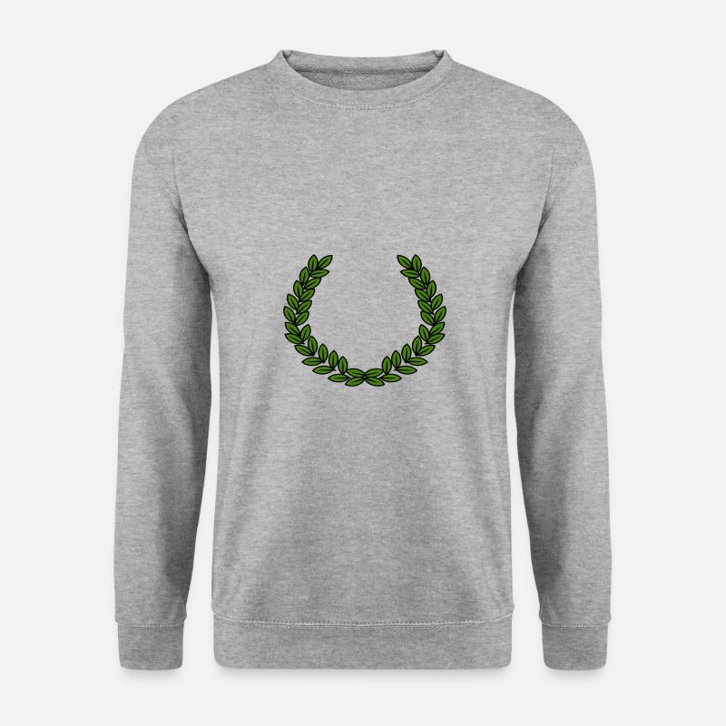 Lorbeerkranz - Unisex Pullover - Weißgrau meliert