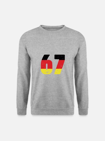 67 Number Jersey Germany - Unisex Sweatshirt - salt & pepper