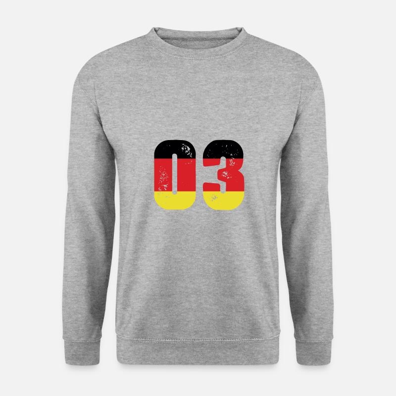 3 Number Jersey Germany - Unisex Sweatshirt - salt & pepper