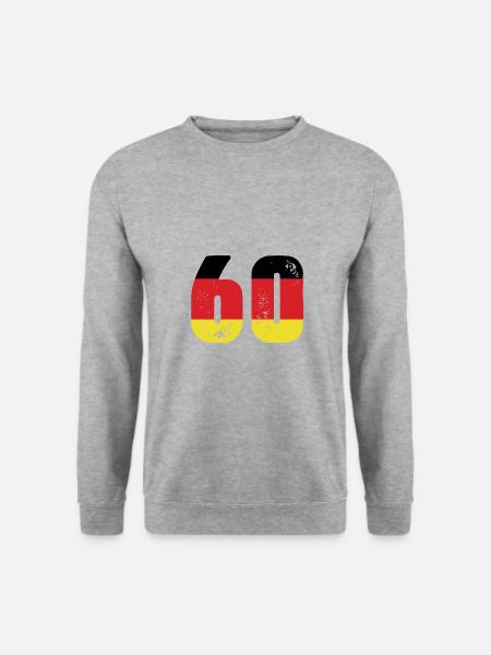 60 Numéro Jersey Allemagne - Sweat-shirt Unisexe - gris chiné