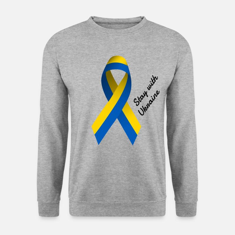 stay with ukraine - Peace loop - Unisex Sweatshirt - salt & pepper