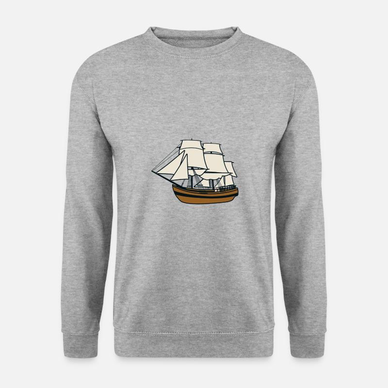 Sailing ship - Unisex Sweatshirt - salt & pepper