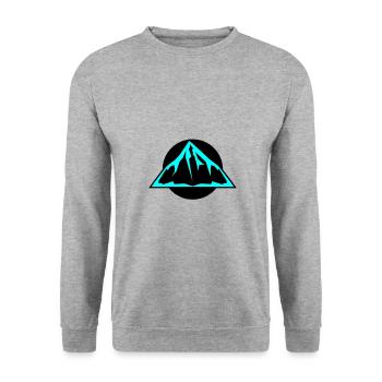 Mountains icon - Unisex Sweatshirt - salt & pepper - Front - Alina (178cm) & Michal (187cm)