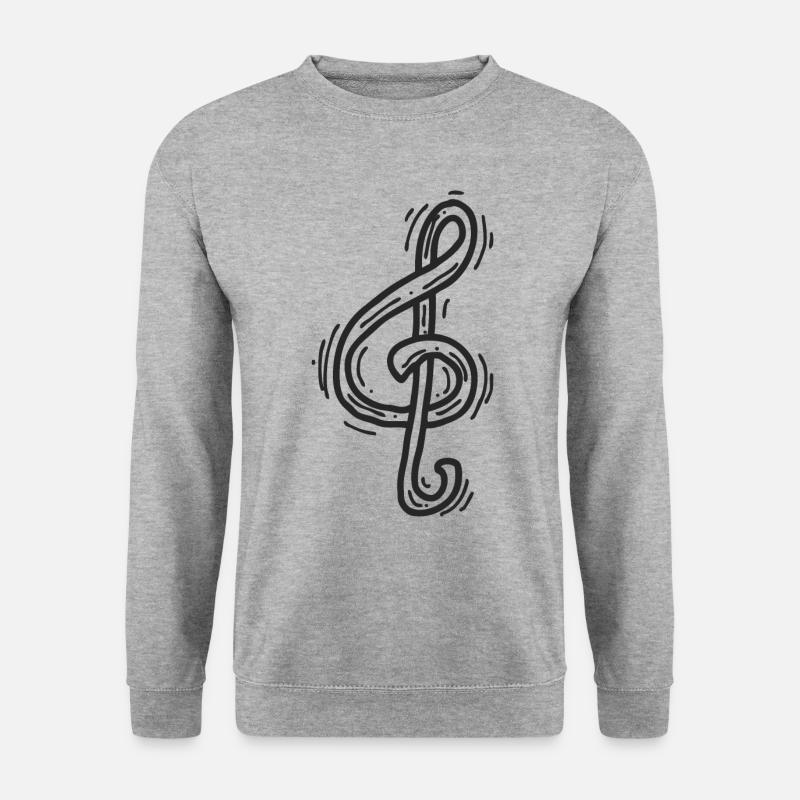 Note de musique joyeuse - Sweat-shirt Unisexe - gris chiné