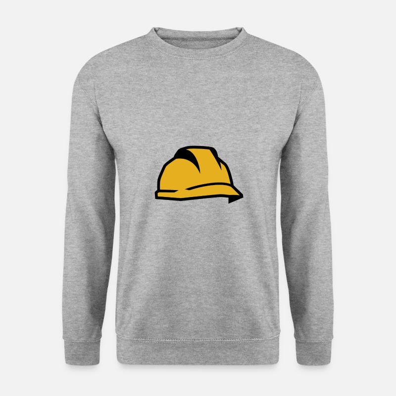 Bauhelm - Unisex Pullover - Weißgrau meliert