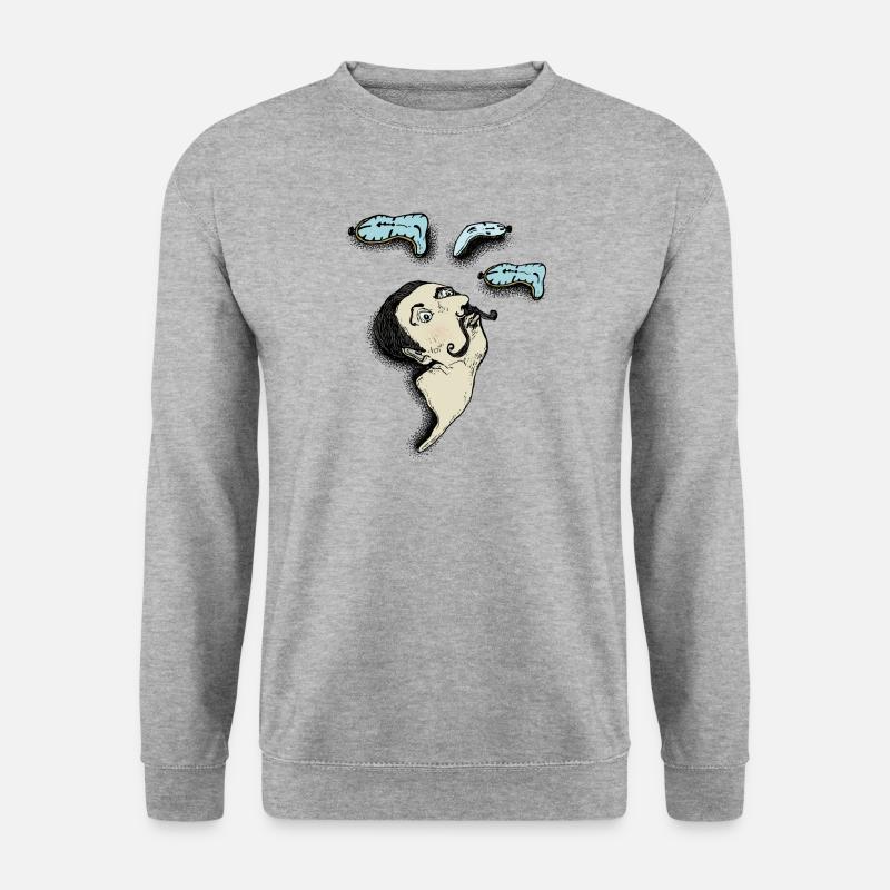 Melting Salvador - Unisex Pullover - Weißgrau meliert