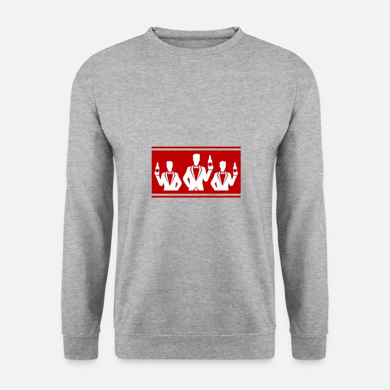 Junggesellenabschied Crew Gruppe - Unisex Pullover - Weißgrau meliert