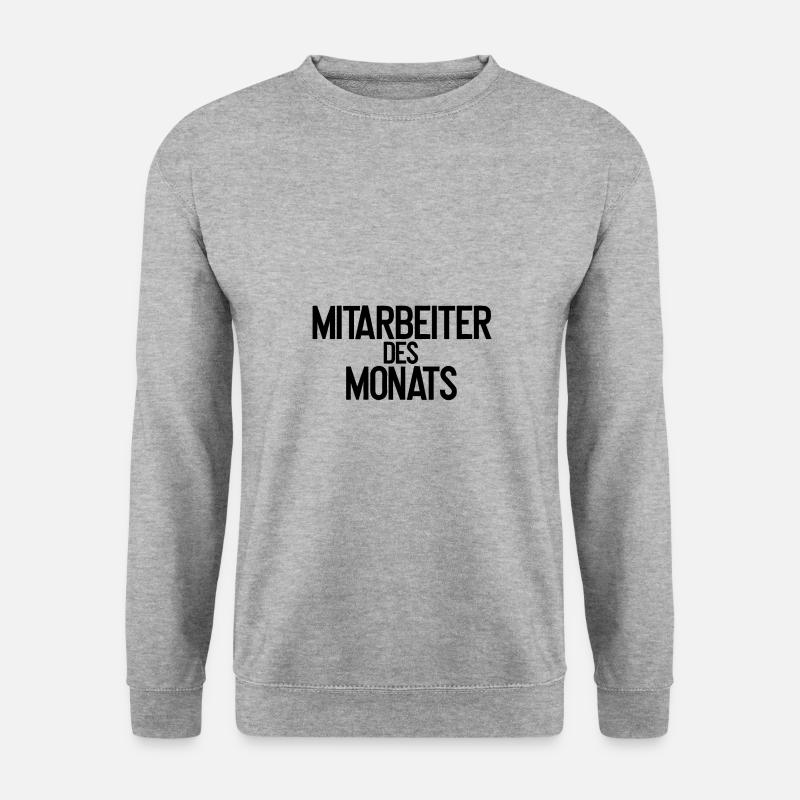 Mitarbeiter des Monats - Unisex Pullover - Weißgrau meliert