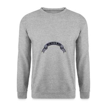 Bannière Memento Mori - Sweat-shirt Unisexe - gris chiné - Devant - Alina (178cm) & Michal (187cm)