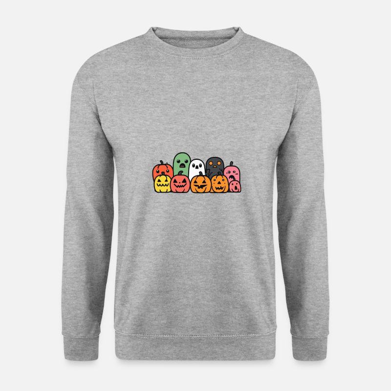 Halloween Party Crew - Unisex Pullover - Weißgrau meliert