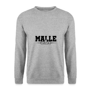 Malle 2024 Mallorca Krone - Unisex Sweatshirt - salt & pepper - Front - Alina (178cm) & Michal (187cm)
