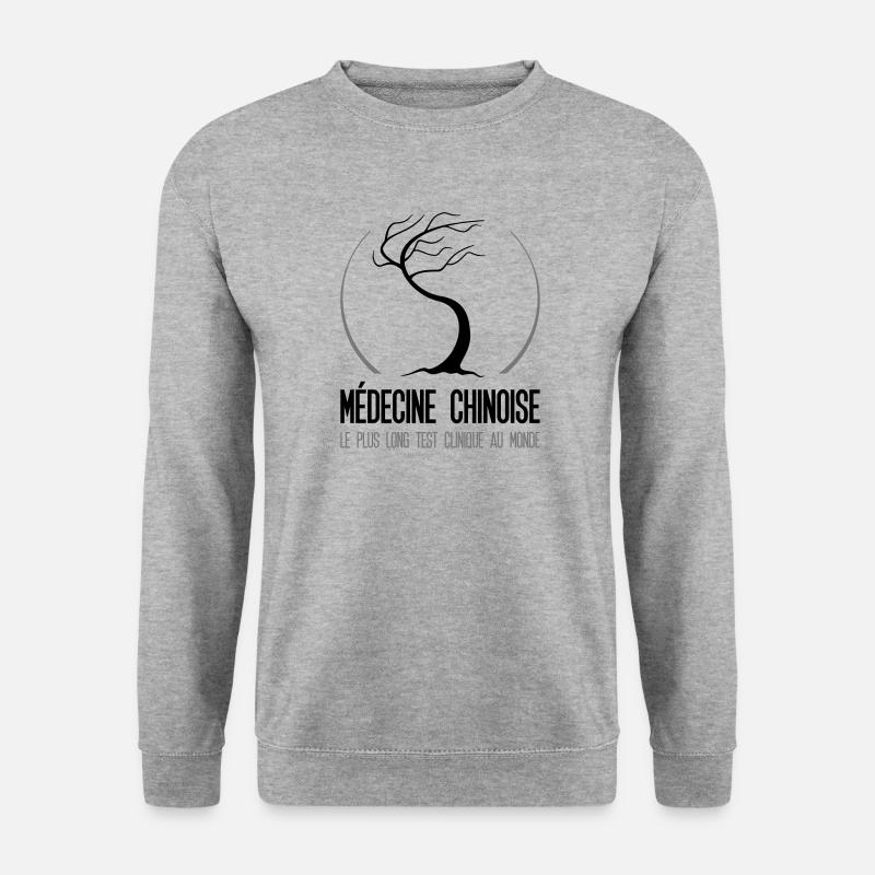 Chinesische Medecine klinischen Test in der Welt - Unisex Pullover - Weißgrau meliert