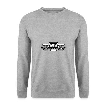 Système photovoltaïque Énergie solaire - Sweat-shirt Unisexe - gris chiné - Devant - Alina (178cm) & Michal (187cm)
