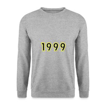 1999 Année Anniversaire - Sweat-shirt Unisexe - gris chiné - Devant - Alina (178cm) & Michal (187cm)