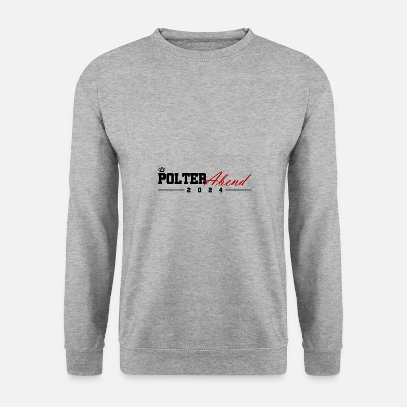 Polterabend 2024 - Unisex Pullover - Weißgrau meliert