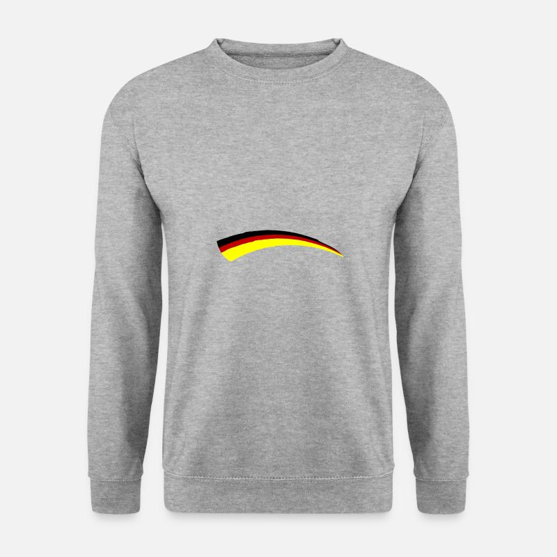 Deutschland Fahne Symbol - Unisex Pullover - Weißgrau meliert