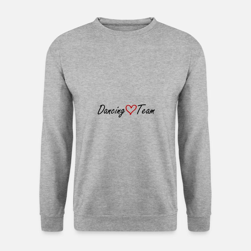 Dancing Team Herz - Unisex Pullover - Weißgrau meliert