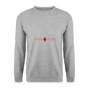 ligne de clé - Sweat-shirt Unisexe - gris chiné - Devant - Alina (178cm) & Michal (187cm)