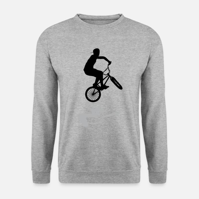 bmx schatten Extremsport - Unisex Pullover - Weißgrau meliert