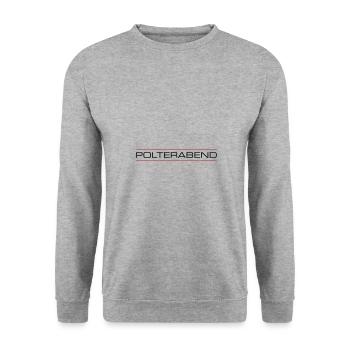 Polterabend Junggesellenabschied - Unisex Pullover - Weißgrau meliert - Vorne - Alina (178cm) & Michal (187cm)