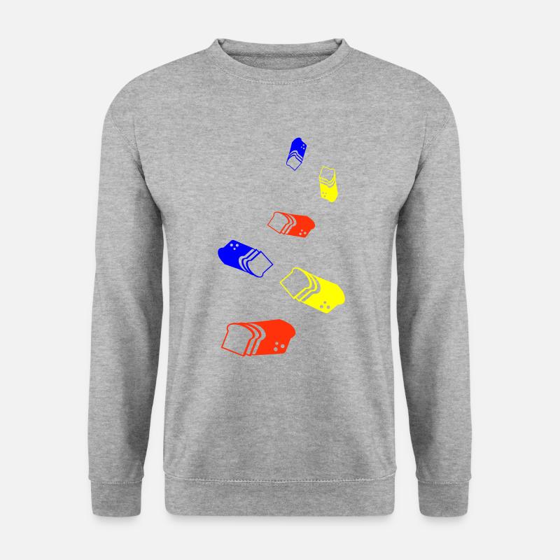 Brot icon symbol - Unisex Pullover - Weißgrau meliert