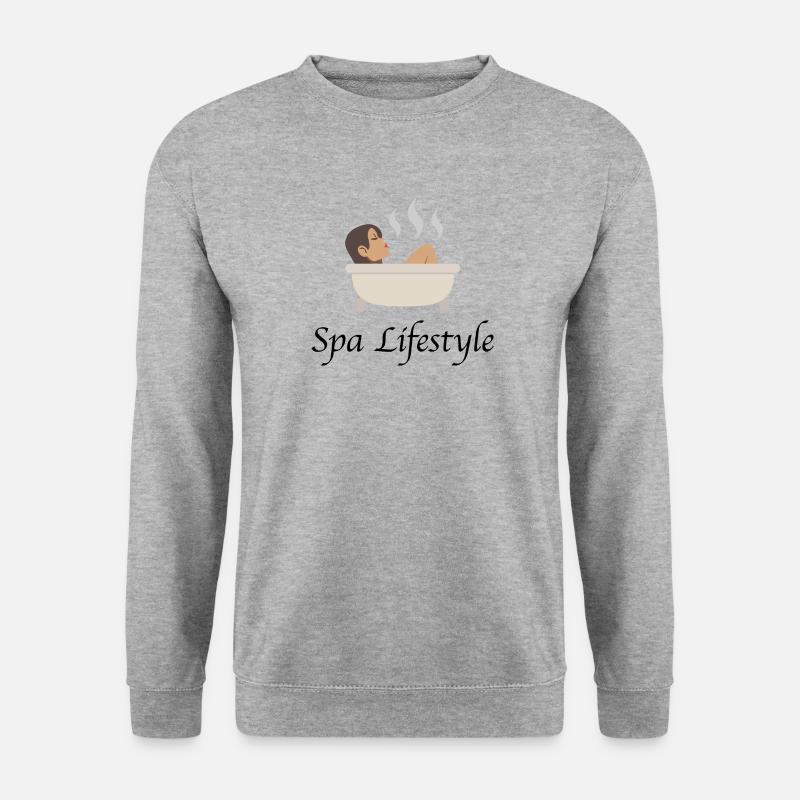 spa lifestyle - Unisex Pullover - Weißgrau meliert
