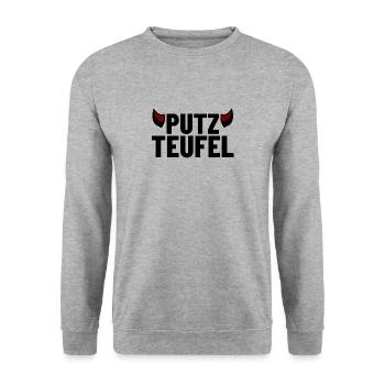 Lamelle de plâtre - Plâtre - Sweat-shirt Unisexe - gris chiné - Devant - Alina (178cm) & Michal (187cm)