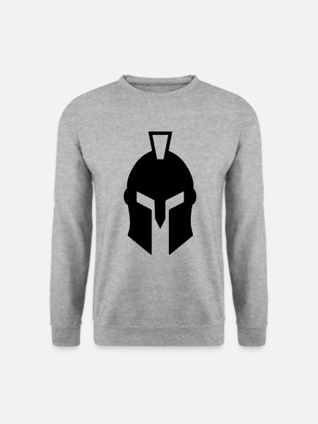 Spartan Helmet - Unisex Sweatshirt - salt & pepper
