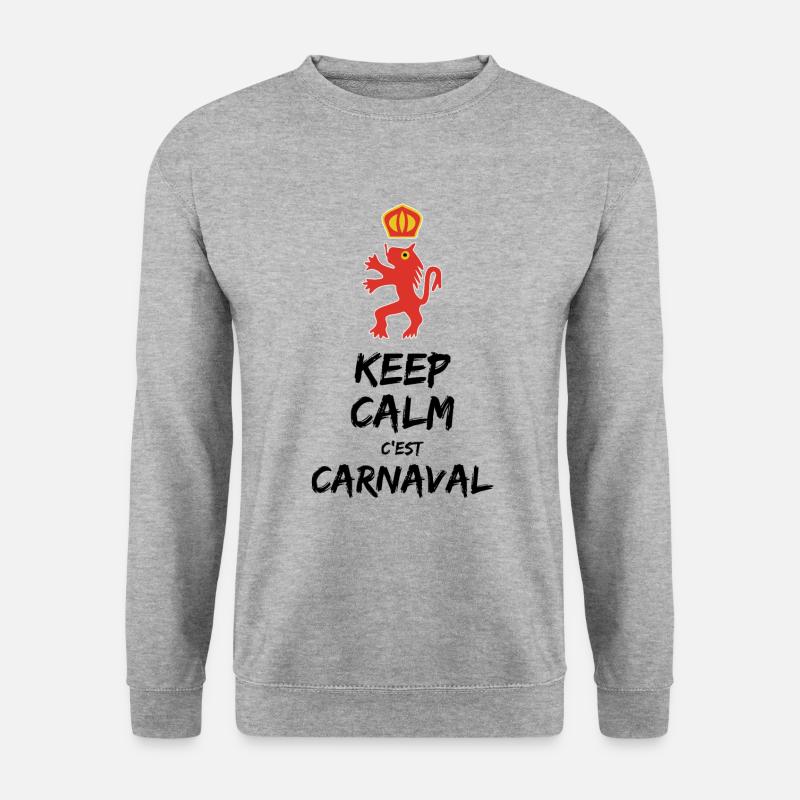 Keep Calm c'est Carnaval - Sweat-shirt Unisexe - gris chiné