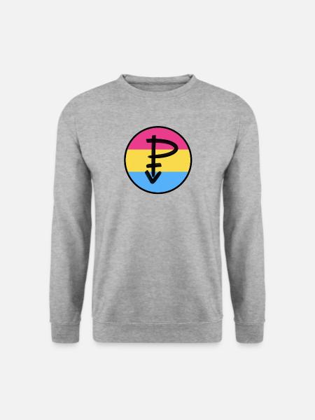Emblem Pansexual - Unisex Sweatshirt - salt & pepper