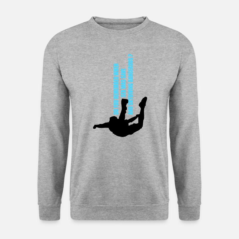 Do you remember... ja, früher war einiges anders. - Unisex Pullover - Weißgrau meliert