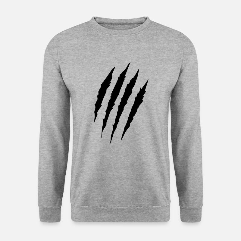griffures - Sweat-shirt Unisexe - gris chiné