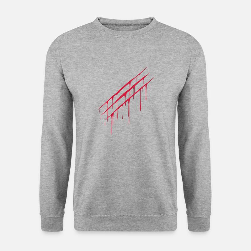 gore Krallenspuren - Unisex Pullover - Weißgrau meliert