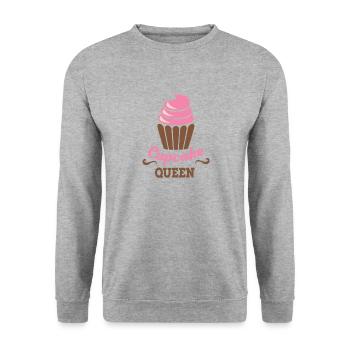 cupcake - Unisex Sweatshirt - salt & pepper - Front - Alina (178cm) & Michal (187cm)
