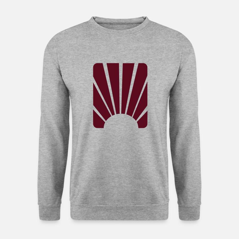 Sun - Unisex Pullover - Weißgrau meliert