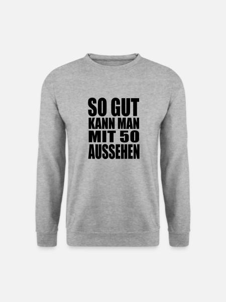 50 Jahre - Unisex Pullover - Weißgrau meliert