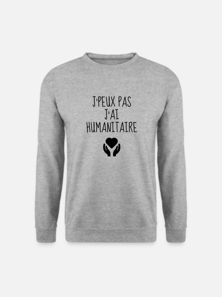 Volunteer Humanitarian Freiwilliger Bénévole - Unisex Sweatshirt - salt & pepper