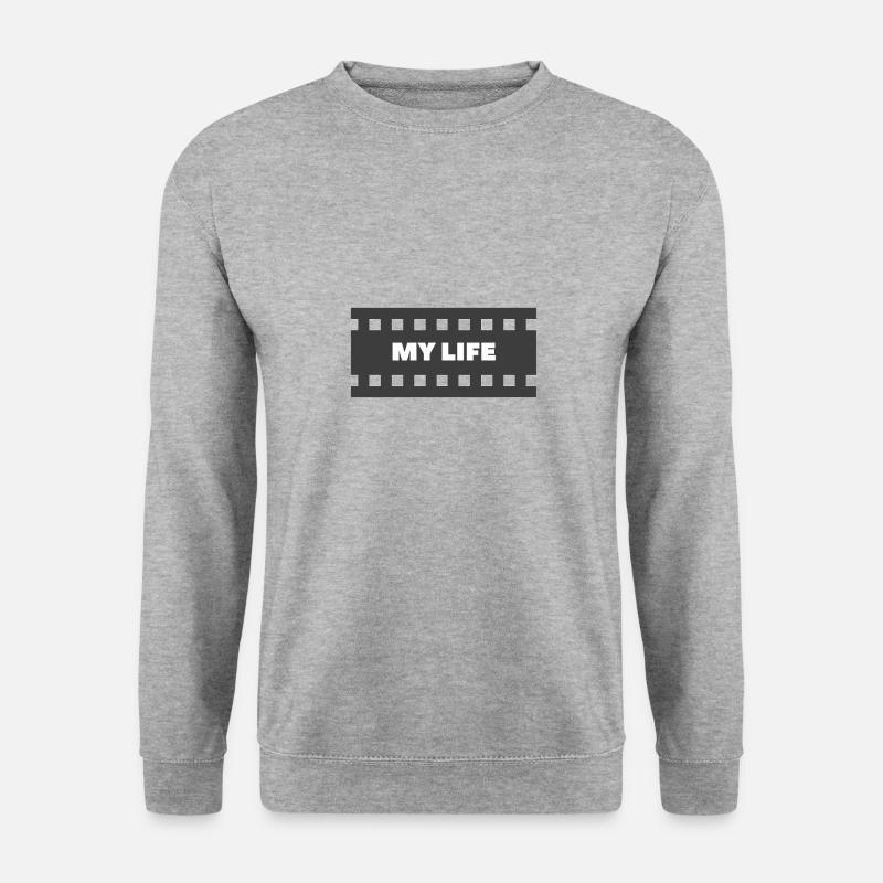 cinema - Unisex Pullover - Weißgrau meliert