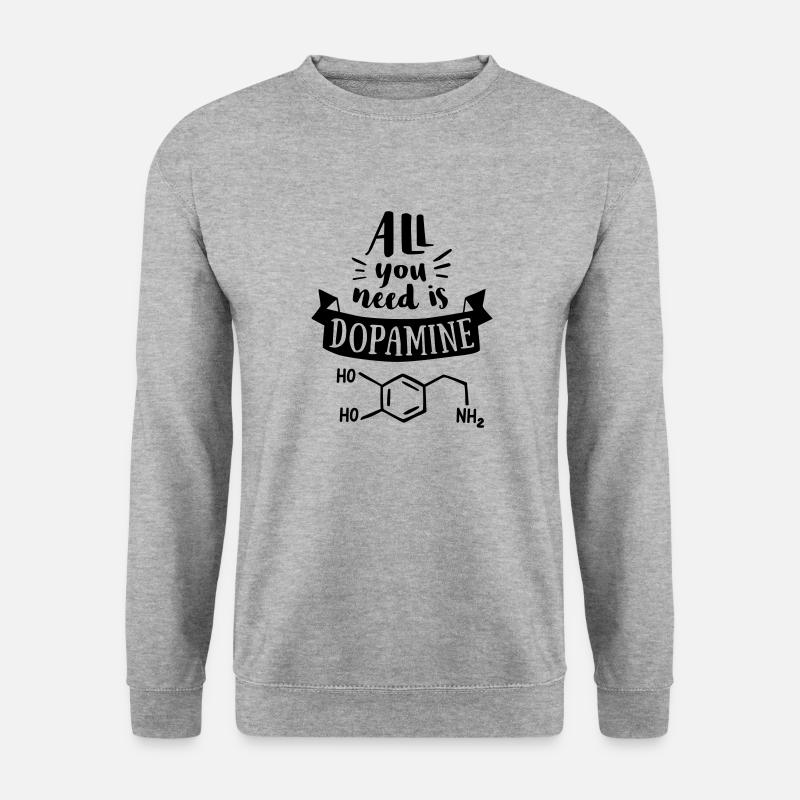 dopomine - Unisex Pullover - Weißgrau meliert