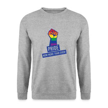 Fierté LGBT - Sweat-shirt Unisexe - gris chiné - Devant - Alina (178cm) & Michal (187cm)