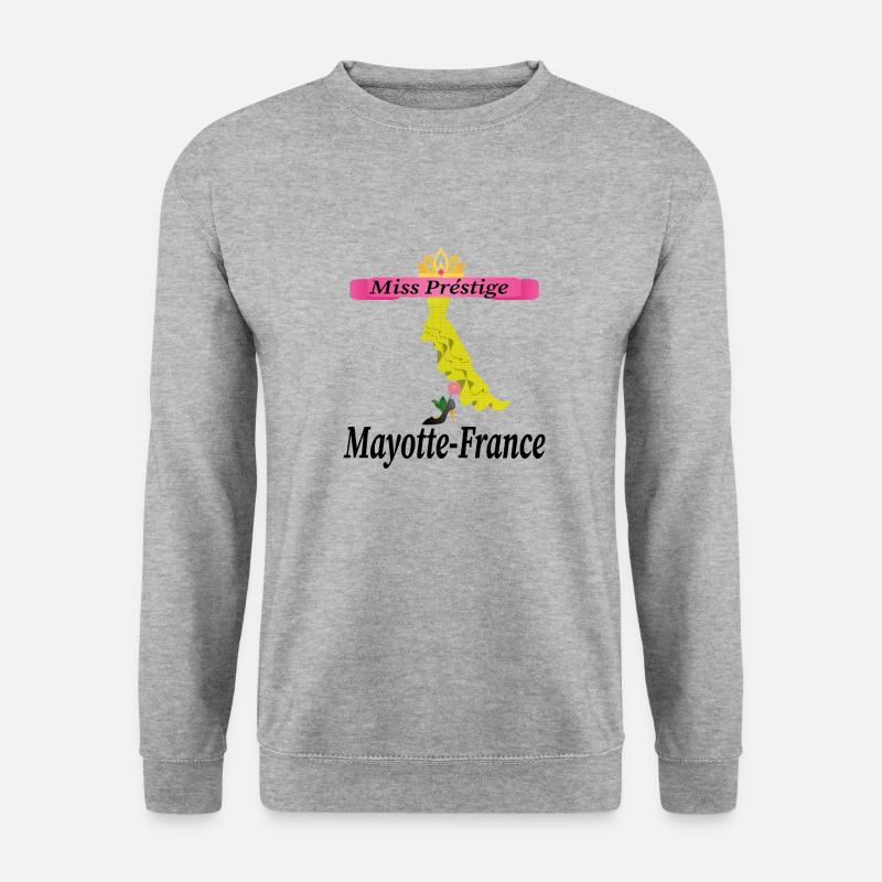 Miss Prestige Frankreich Mayotte - Unisex Pullover - Weißgrau meliert