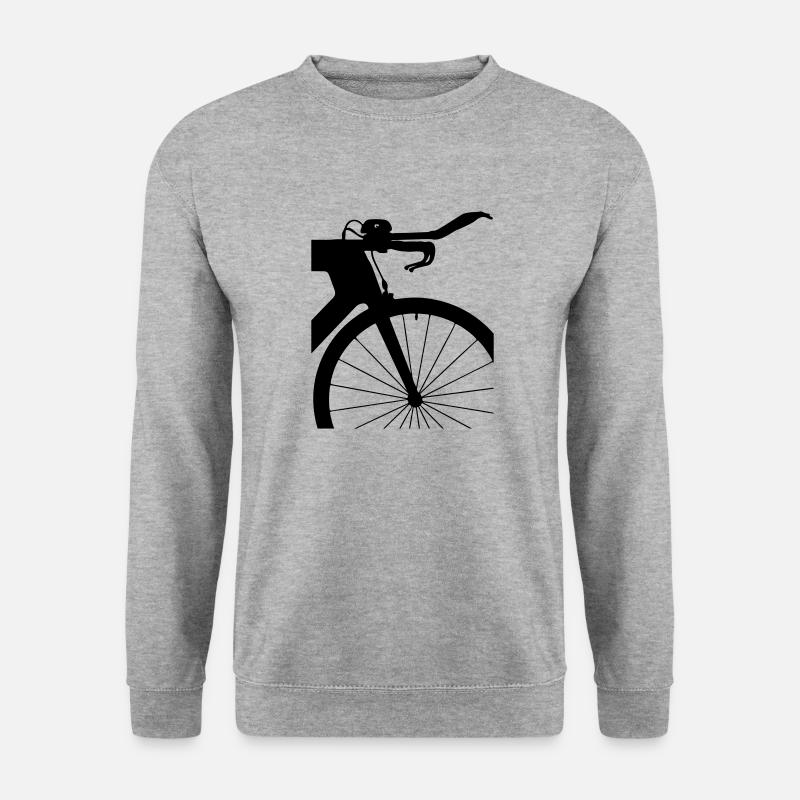 Zeitfahrrad ausschnitt Triathlon - Unisex Pullover - Weißgrau meliert