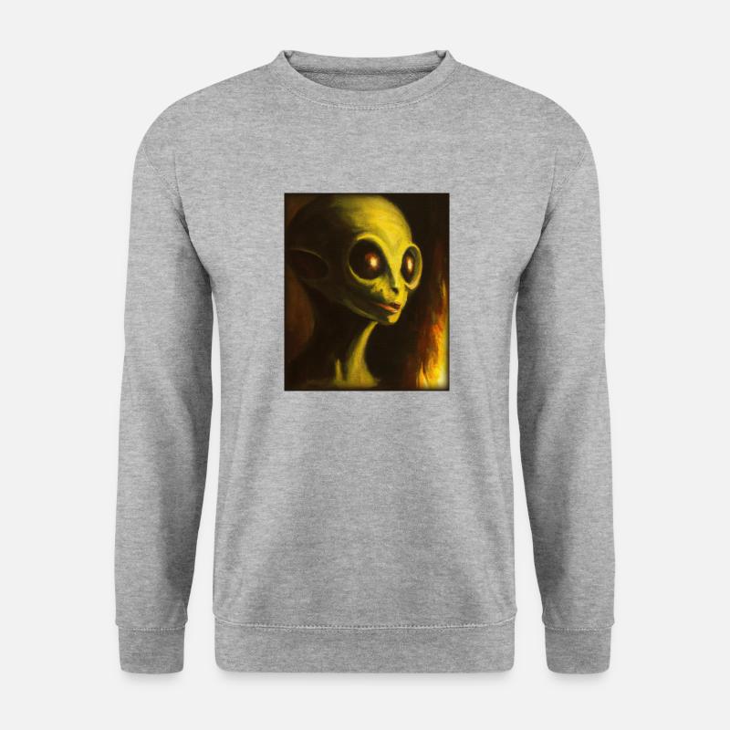 alien devil - Unisex Sweatshirt - salt & pepper