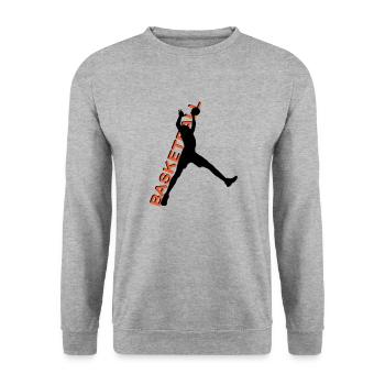 Sport. - Unisex Sweatshirt - salt & pepper - Front - Alina (178cm) & Michal (187cm)