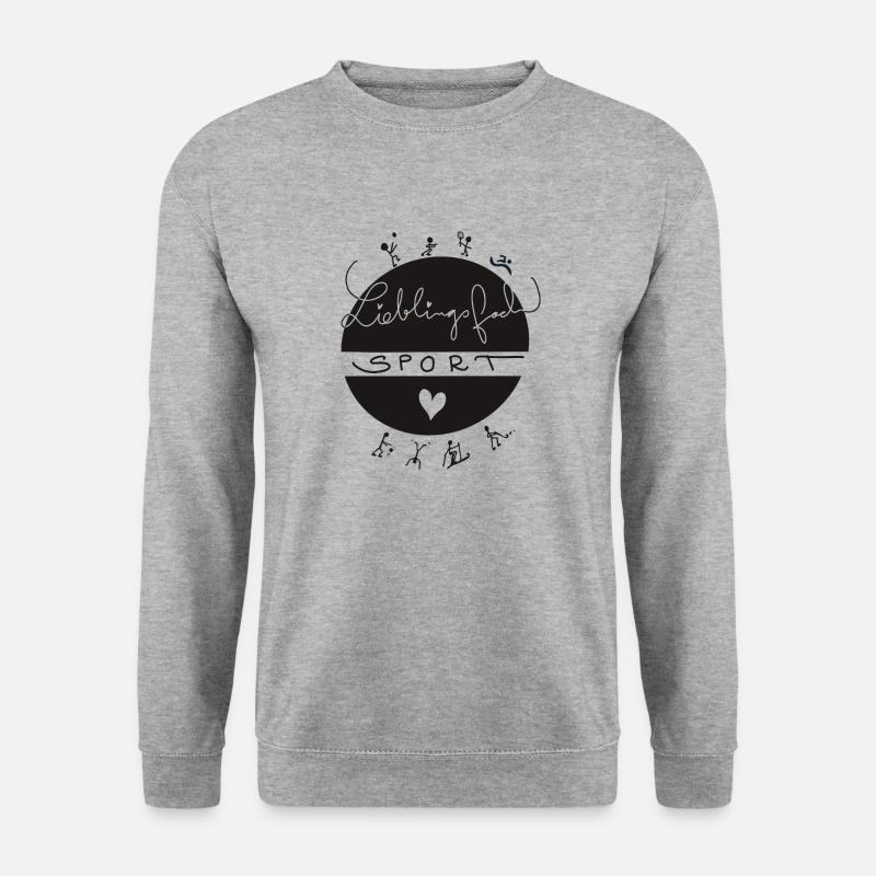 Lieblingsfach Sport - Unisex Pullover - Weißgrau meliert